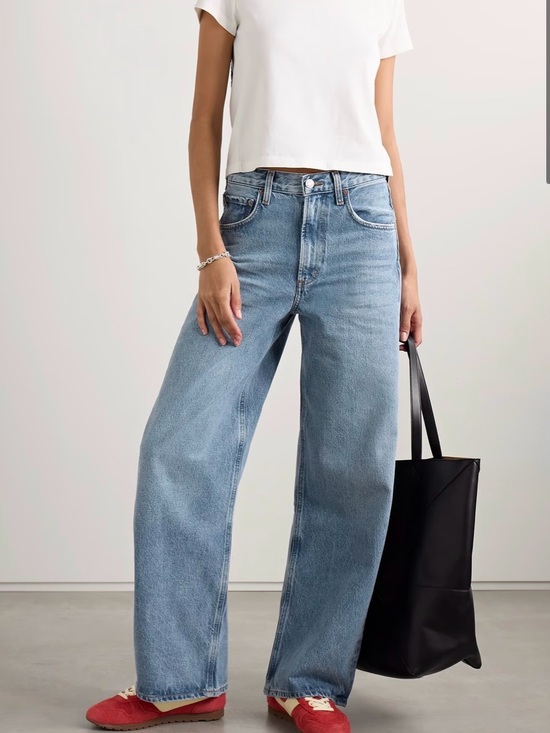 Agolde Denim - AGOLDE Low Curve Low Slung Relaxed Wide Leg Jeans Force Size 28